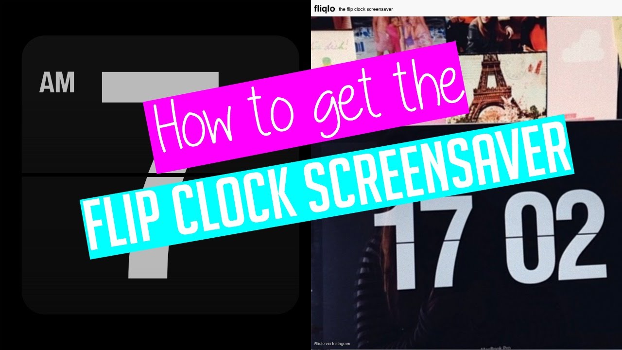 flip clock screensaver macbook pro